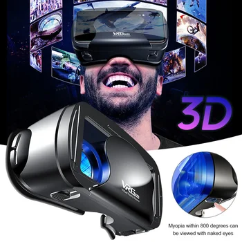 VRG Pro 3D VR Očala za Navidezno Resničnost celozaslonskem Visual širokokotni VR Očala Za 5 do 7 palčni Pametni Očala Naprav