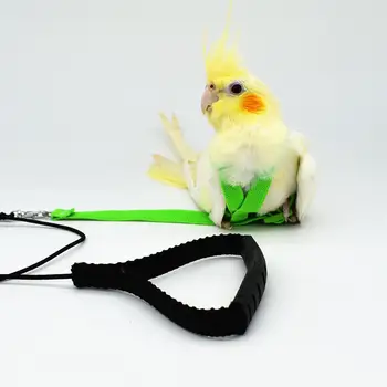 Vroče Prodaje Anti-ugriz Usposabljanje za Letenje Vrv Ptica Papiga Jjeza Povezka Kompleti Ultralahkih Pas Vrvici Mehko Prenosno Pet Playthings