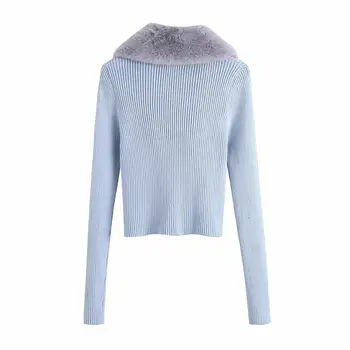 Suho 2020 zimske puloverje ženske angliji retro high street krzno preplete čipke pleteni puloverji jopice ženske jakna vrhovi