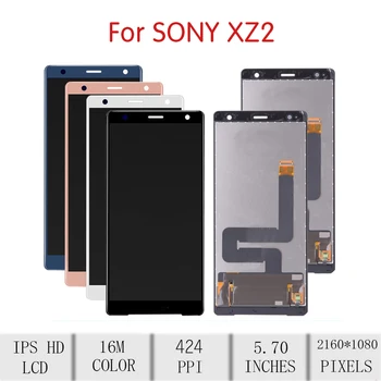 PRVOTNE Za SONY Xperia XZ2 LCD Zaslon na Dotik, Računalnike Zbora Za Sony XZ2 Zaslona Zamenjava H8216 H8266 H8276 H8296