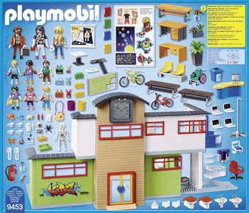 Playmobil Osnovni šoli, razredu, šoli, montažna gradnja bloka igrače nastavite Otrok Igrača Darilo za Rojstni dan