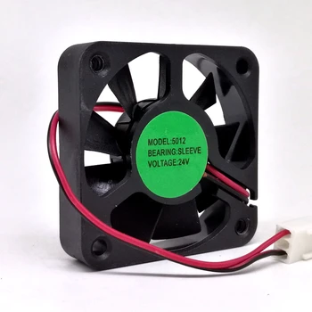 2pcs 50mm 24V fan 5012 24V računalnik primeru izključi ventilator 5 cm ojačevalnik dvigalo frekvenčni pretvornik hladilni ventilator