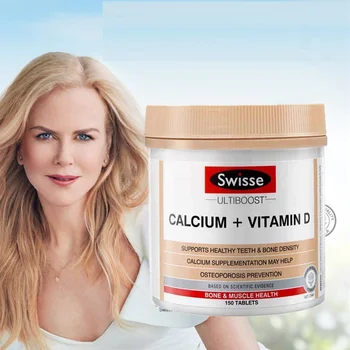 Avstralija Swisse Kalcija, Vitamina D 150 Tablet Podporo Zdrave Kosti, Zobe, Sklepi & Mišice Preprečevanje Zdravljenje Osteoporoze