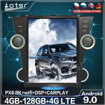 128G Tesla Navpično Zaslon, GPS Navigacija Za Toyota Highlander 2008 Avto Radio Večpredstavnostna DVD-Video Player Android Audio Stereo