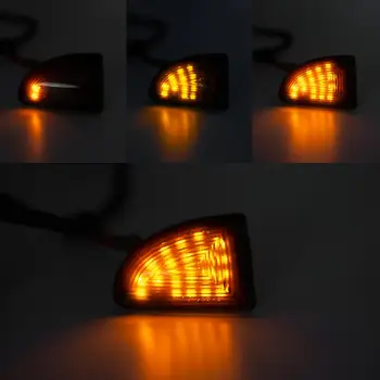 2Pcs Za Smart Fortwo 451 MK1/MK2 2007-Prekajene Objektiv LED Strani Marker Lučka Dinamično Amber Vključite Opozorilne Luči