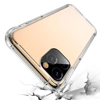 50pcs Zračne Blazine Jasno, Pregledno Primeru Za iPhone Mini 12 11 Max Pro XS XR X 8 7 6 Plus SE Mehko TPU Silikon Shockproof Pokrov