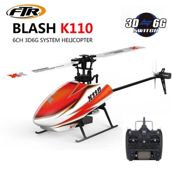XK K110 6CH Brushless 3D-6 G Sistem RC Helikopter je RTF s FUTABA S-FHSS