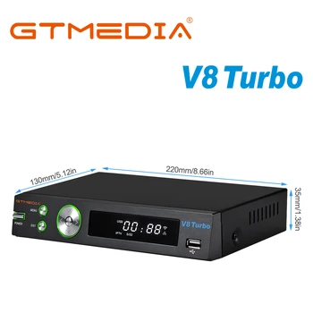 NOVO GTMEDIA V8 Turbo DVB-S2/T2/Cable/J. 83B Satelitski Sprejemnik Vgrajen WIFI H. 265 podporo CA režo za kartice multi-room upgrade V8 Pro2