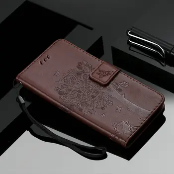 3D Reliefi Usnjene Denarnice, Držala za Huawei Honor 9A Primeru Čast 9 Flip pokrovom Čast A9 Igrajo 9A 360 Zaščitna Telefon Lupini