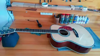 Brezplačna dostava AAAA vse trdne cocobolo lesa kitara nitro končna OM kitara nadgradnjo X utrjevanje ročno izdelan po meri OM akustično kitaro