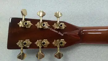 Brezplačna dostava AAAA vse trdne cocobolo lesa kitara nitro končna OM kitara nadgradnjo X utrjevanje ročno izdelan po meri OM akustično kitaro
