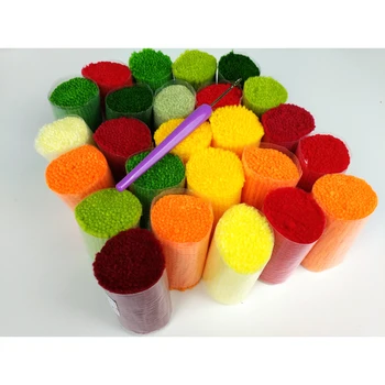 Zapah Kavljem Preprogo Komplet za izdelavo Lastnih Preprogo Slon Sunset Crocheting Blazine DIY Preprogo Preprogo Akril Preja Tiskano Platno Umetnost in Obrti