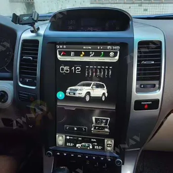 4+64 Android 10.0 Tesla Slog Velik Zaslon Avto Multimedijski Predvajalnik Za Toyota prado med 2002 in 2010 naraščal avto GPS HIFI Navi Vodja enote Auto Radio