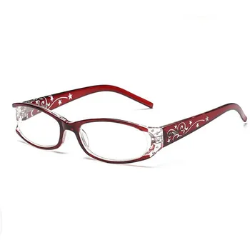 Ljubek Ženske Rdeča Zvezda Obravnavi Očala Lepa Optičnega Stekla za Dekleta Branje Očala +1.0 +1.5 +2.0 +2.5 +3.0 +3.5 Vijolična
