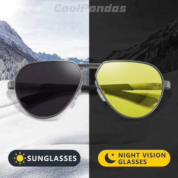 CoolPandas Vrh Photochromic sončna Očala Moških Polarizirana Varne Vožnje Očala Ženske Anti-glare sončna Očala zonnebril heren Očala