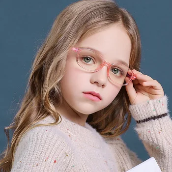 Zilead Otrok Očala Proti Blue Ray Barvne Okvir Očal je Ravno Pregledna Leče Očala Otroci Okvir Za Fante in Dekleta TR90