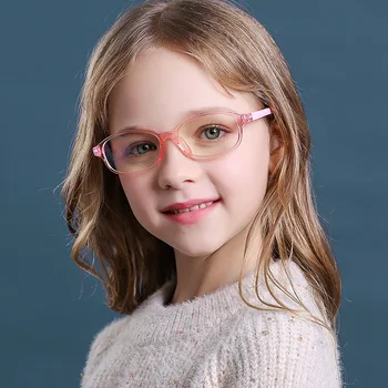Zilead Otrok Očala Proti Blue Ray Barvne Okvir Očal je Ravno Pregledna Leče Očala Otroci Okvir Za Fante in Dekleta TR90