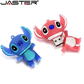 JASTER risanka modra, roza model za Nastavitev usb ključek usb 2.0 4GB 8GB 16GB 32GB 64GB pendrive srčkan mini Šiv pen drive