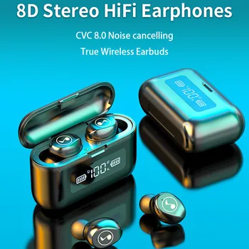 Bluetooth 5.0 Stereo Slušalke Brezžične Slušalke Z Mikrofonom Nepremočljiva Handfree Športne Slušalke 2000 mAh za Android/IQS