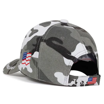 Donald Adut 2020 Skp Prikrivanje ZDA Zastavo Baseball Caps Ohraniti Ameriki Veliko camo Klobuk 3D Vezenje Star Pismo Camo Vojske