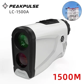 PEAKPULSE Laser Range Finder 600m/100m/1500M 6-Krat Teleskop Distance Meter za Zunanjo Golf Lov