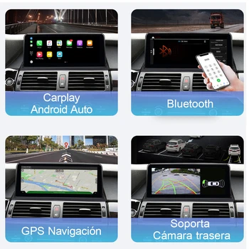 Isudar 1 Din Android 10 Auto Radio Za BMW X5 E70/X6 E71 (2007-2013) CCC/CIC Sistema Avto Večpredstavnostna Video Navigacija 4G IPS