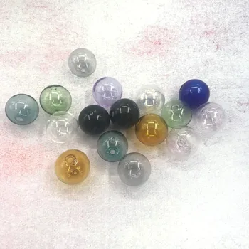 100 kozarcev/25 mm veliko mix barve dvojna luknja stekleno kroglo svetu mehurček kroglice votlo steklo steklenice stekleničke nakit, izdelava pribor ugotovitve