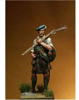 1/24 75 MM stari bojevnik Škotski stojalo 75 mm Smole slika Model kompleti Miniaturni gk Unassembly Unpainted