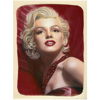 DIY Diamond Slikarstvo Marilyn Monroe Diamond Vezenje Mozaik Portret Celoten Krog Okrasnih Slike Doma Dekor Ročno Darilo