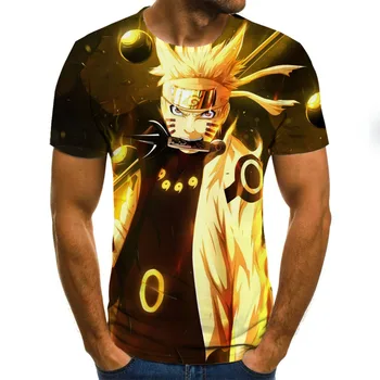 Poletje moda za moške hip-hop T-shirt 3D T-shirt moški t-shirt poletje anime T-shirt kratek rokav O-vratu vrh
