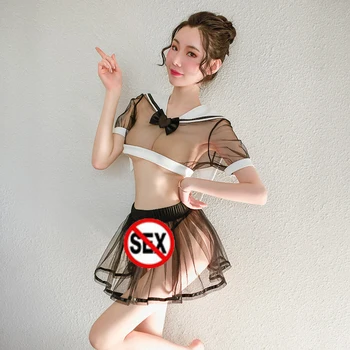 Seksi Nočni Klub Stranko Žensk Nastavite Mornar Erotično Cosplay Kostum Seksi Privlačnost Japonski Slog Glej Preko Študentskih Dekle Šoli Enotna