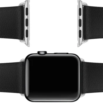 10Pcs iz Nerjavečega Jekla Adapter DIY Watchbands 1:1 Za Apple Watch Band adapter 38 mm 40 mm 42mm 44 iWatch Priključek Dodatki