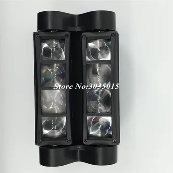 2pcs/veliko 8x10W Mini Led Spider Light Sound Mode LED Moving Head Luči led Svetlobni Fazi Dj RGBW DMX512 disco razsvetljavo