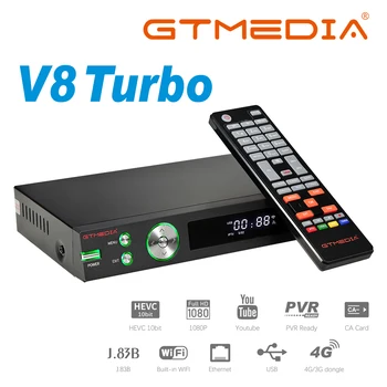 GTMEDIA V8 Turbo DVB-S2/S2X/T2/Cable/J. 83B Satelitski Sprejemnik, WIFI H. 265 Podporo CA režo za kartice multi-room M3U CCAMD PK V8 Pro2