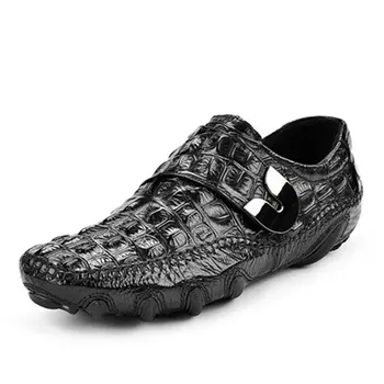 Moška športna obutev Krokodil čevlji modni moška obutev 100 parov bean čevlji za moške usnje pade nova