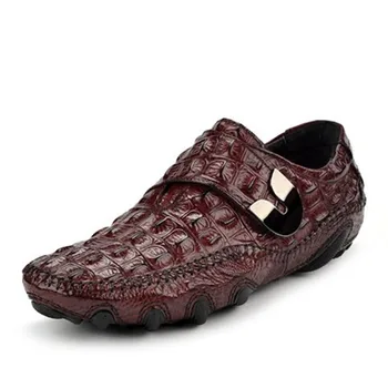 Moška športna obutev Krokodil čevlji modni moška obutev 100 parov bean čevlji za moške usnje pade nova