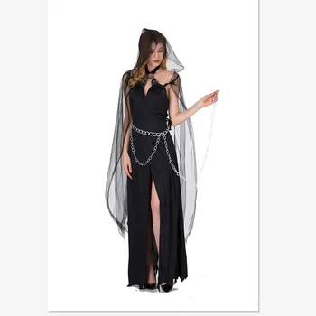 2018 Halloween kostum čarovnica vampir ženski duh, demon duh plašč obleko čarovnice kostum enotna stranka kostum smrti