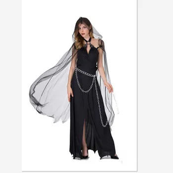 2018 Halloween kostum čarovnica vampir ženski duh, demon duh plašč obleko čarovnice kostum enotna stranka kostum smrti