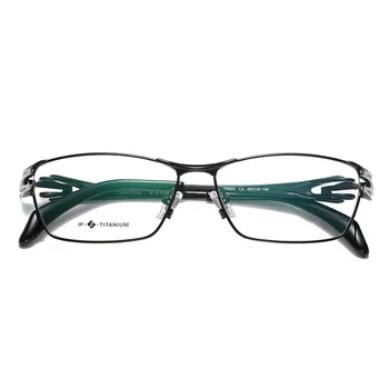 Modni trend za moške očal okvir full frame čistega titana podjetja je lahko opremljen s recept očala za kratkovidnost