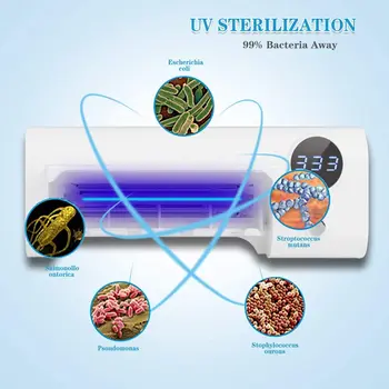 UV zobna ščetka Sanitizer Kopalnica zobna ščetka Imetnik Stenske 1500mAh USB Polnjenje Časovna Funkcija