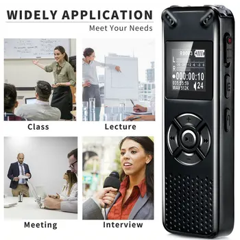 Vandlion Strokovno Smart Digitalni Diktafon Prenosni Skrite HD Zvok Audio Snemanje Telefonskih Dictaphone MP3 Snemalnik