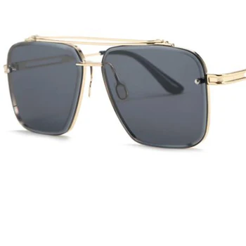 Moda Novo Kovinskim Okvirjem Kvadratnih sončna Očala Ženske 2020 Luksuzne blagovne Znamke Design Gradient sončna Očala Moških Oversize Letnik Očala UV400