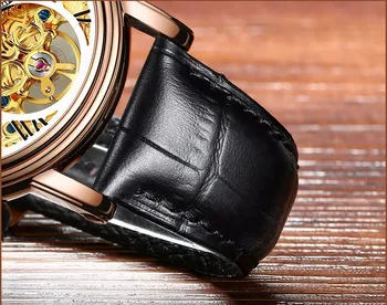 Švica BINGER moške samodejni watch luksuzne blagovne znamke Ura Relogio Masculino vodoodporna okostje Mehanske Ročne ure
