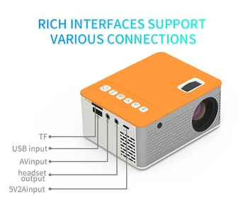 SKYSAT V9 Plus Z UC28D Projektor V9Plus Podpora Full HD 1080P DVB-S/S2 USB/PVR Ready 3G WiFi Media Player