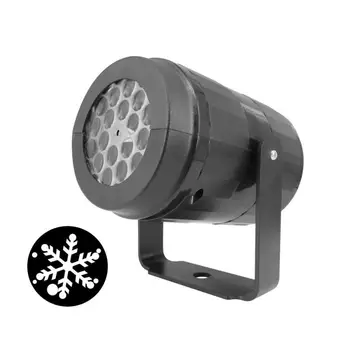 LED Snežinka Fazi Luči Bele Svetlobe, Snežni Projektor Vzdušje Božič Praznik Družine Stranka Posebno Svetilko