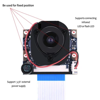 Jasnejša Samodejno Spremeni 5MP Kamero Kamera Modul Nastavljiv IR Cut Dan Night Vision Oprema Odstranljiva 3 B