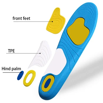 Šport Šok ortopedski vložki za stopala Visoko Elastičnost Dezodorant za stopala nego pete spodbuda teče Mehko absorbirajo Znoj Zavezat vložki