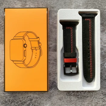 Pas Za Apple Watch 6 SE Band 38 mm 42mm pravo Usnje Watchband iWatch Trak 40 mm 44 Serije 5 4 3 2 1 Šivanje Zapestnica