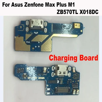 Dock Priključek Mikro-USB Polnilnik za Polnjenje Vrata Flex Kabel Mikrofona Odbor Za Asus Zenfone Max Plus M1 ZB570TL X018DC deli