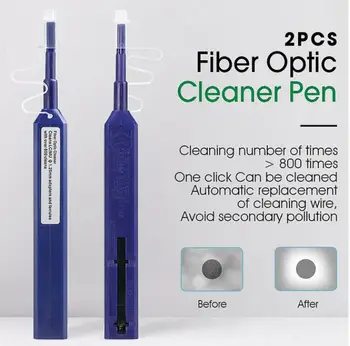 2PCS/veliko LC/SC/FC/ST En Klik Cleaner je Orodje 1.25 mm 2,5 mm svjetlovodni Čiščenje Pero
